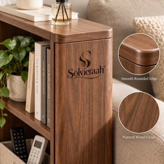 Solvieraah™ Slim Wooden Bookcase — view 1