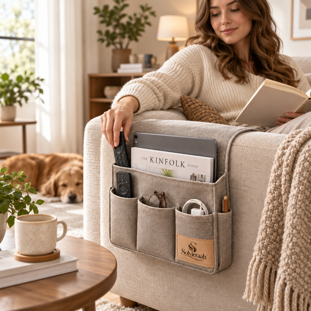 Solvieraah™ Sofa Armrest Organizer — view 4