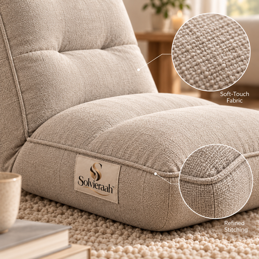 Solvieraah™ Upholstered Floor Lounge Chair — view 1